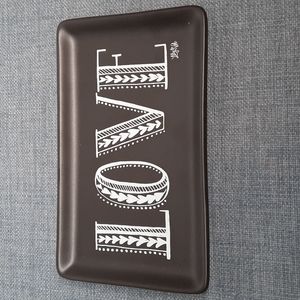 Ceramic Trinket Tray LOVE Love Dresser Dish Organizer